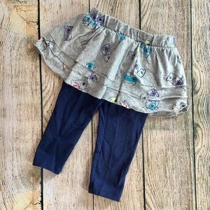 Cat and jack girls leggings with built in skirt